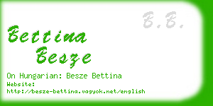 bettina besze business card